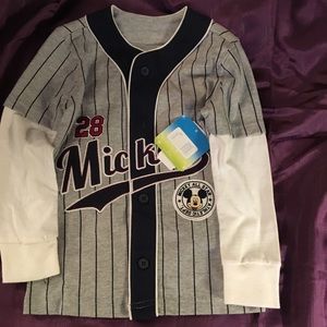NWT Mickey baseball shirt 4t